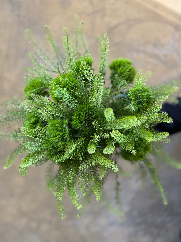 Green Bell and Dianthus - The Home Edit