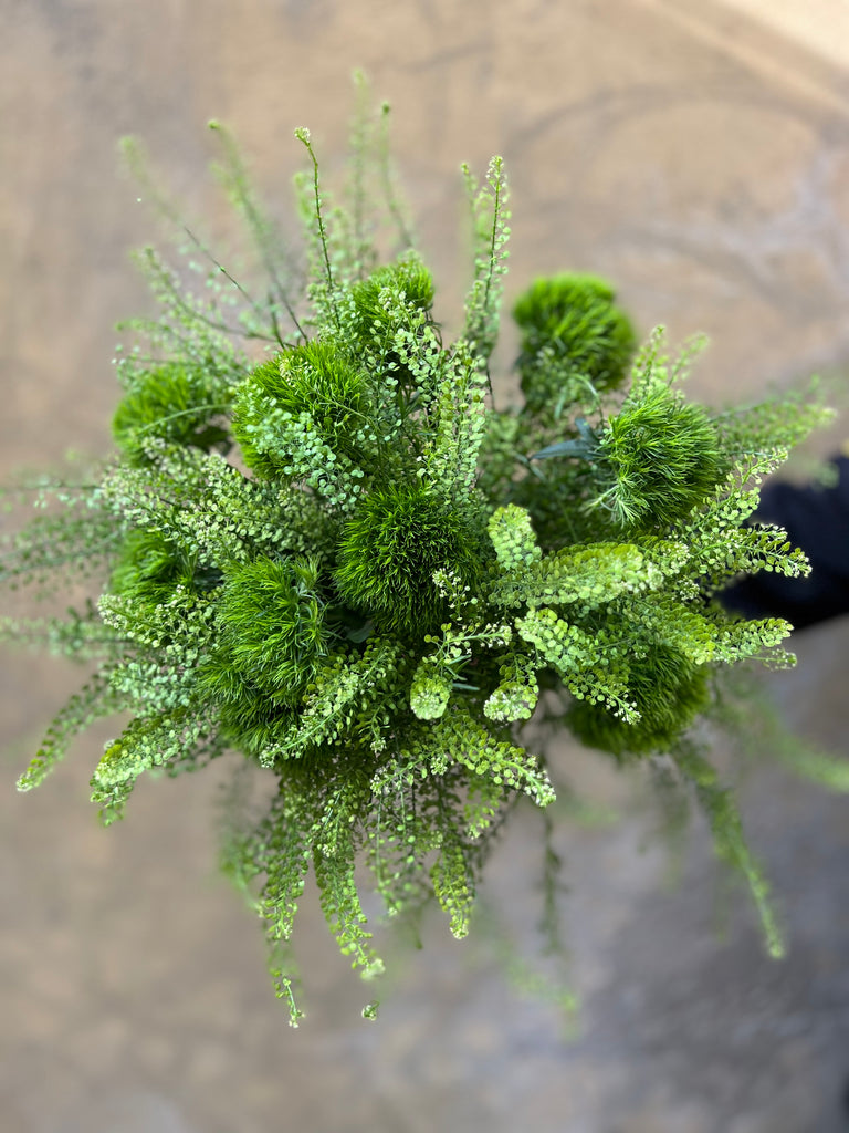 Green Bell and Dianthus - The Home Edit