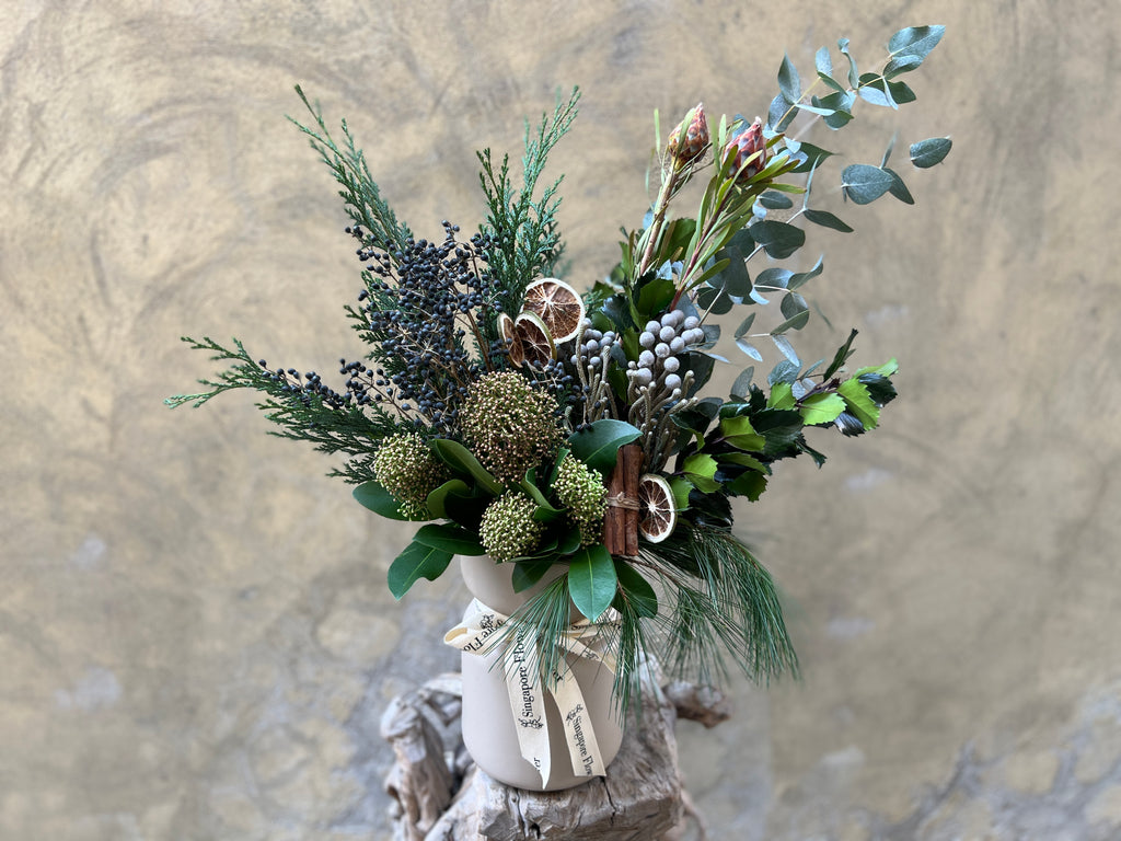 Evergreen Collection - Hand-Tied Arrangement