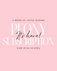 Peony Subscription - 4 Weeks Subscription